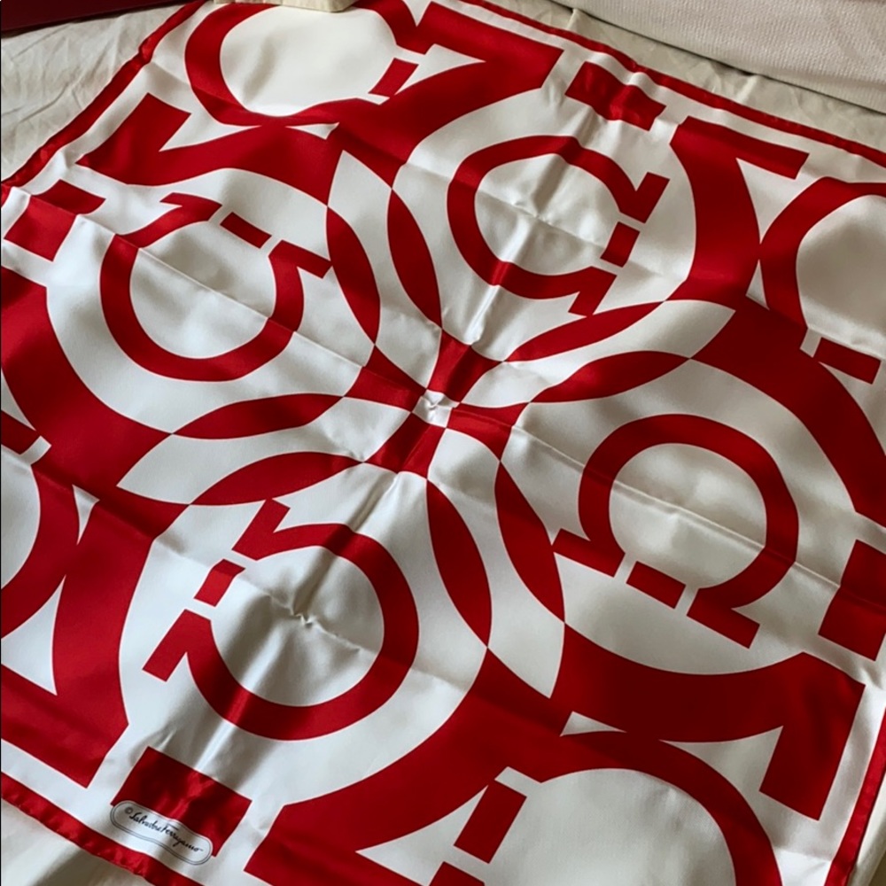 Salvatore Ferragamo 100% Silk Scarf